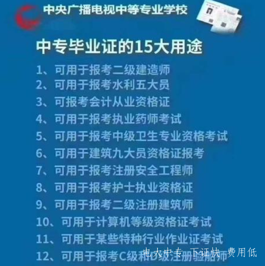 湖北一年制電大中專報名指南
