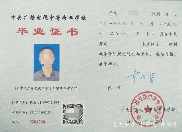 電大一年制中專是什么？