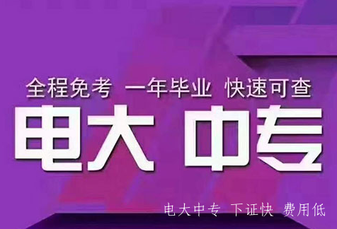 電大中專只能是一年拿證嗎？有沒有正規流程的方法？